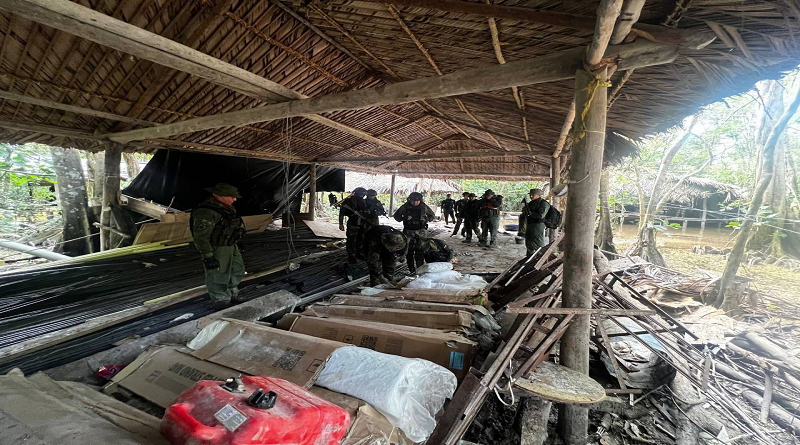 FAN destruye campamento logístico TANCOL en Delta Amacuro